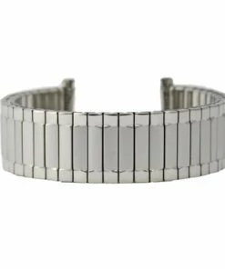 Hadley Roma Expansion Metal Watchband Stainless Steel 6 3/8 To 10 Inch Length With Expandable Curved Ends To Fit 18 To 22mm -Cheap Watch Bands Store metal watchband 1409wcphoto4 89820.1659986032
