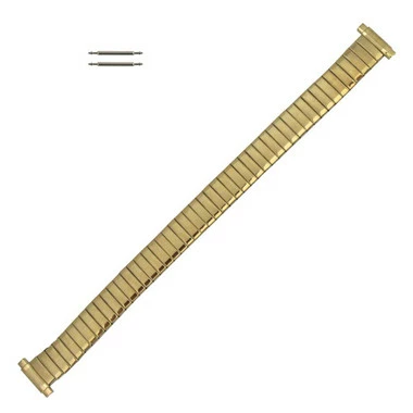Classic Expansion Etched Design 6 To 10 Inch Length Watch Band Yellow Gold Tone Expandable Ends To Fit 10 To 14mm 3 Classic Expansion Etched Design 6 To 10 Inch Length Watch Band Yellow Gold Tone Expandable Ends To Fit 10 To 14mm - Image 3