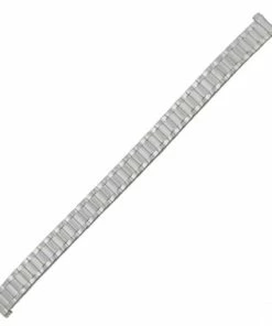 Hadley Roma Curved End Expansion Watch Band 6 1/4 To 9 Inch Length Stainless Steel Expandable Ends 9 To 12mm
