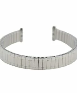 Hadley Roma Curved End Expansion Watch Band 6 1/4 To 9 Inch Length Stainless Steel Expandable Ends 9 To 12mm -Cheap Watch Bands Store metal expansion watchband 1413wcphoto3 21137.1659442725