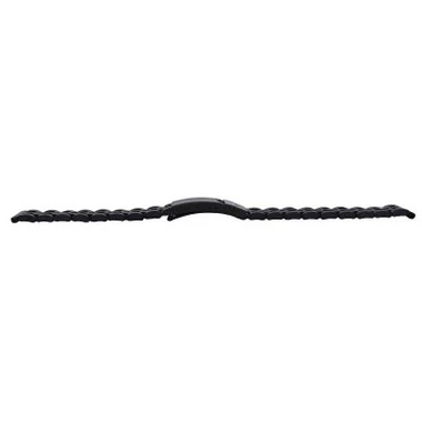 20mm Black Metal Watch Band Straight Ends 7 1/2 Inch Length 6 20mm Black Metal Watch Band Straight Ends 7 1/2 Inch Length - Image 6