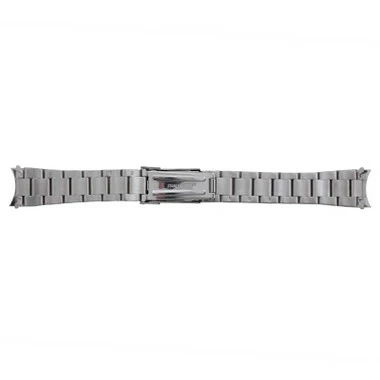 Metal Watch Band 7 1/4 Inch Length Two Tone Multiple Curved Ends 18 To 20mm 3 Metal Watch Band 7 1/4 Inch Length Two Tone Multiple Curved Ends 18 To 20mm - Image 3