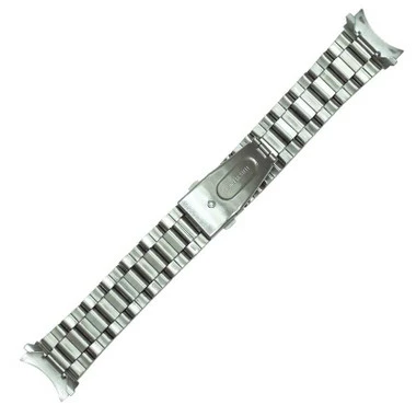 Stainless Steel 6 7/8 Inch Length Metal Curved Watch Band With Multiple Ends 18 To 22mm 2 Stainless Steel 6 7/8 Inch Length Metal Curved Watch Band With Multiple Ends 18 To 22mm - Image 2
