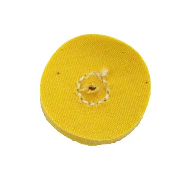 1 Inch 16 Ply Stitched Mini Yellow Chemkote Muslin Buffs Pack Of 4 2 1 Inch 16 Ply Stitched Mini Yellow Chemkote Muslin Buffs Pack Of 4 - Image 2