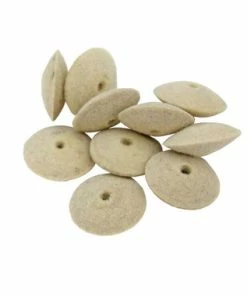 Miniature Knife Edge Felt Wheel Buffs 5/8 Inch Pack Of 12