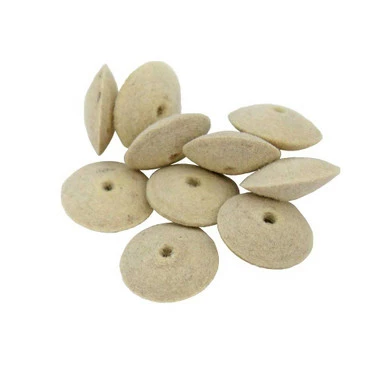 Miniature Knife Edge Felt Wheel Buffs 5/8 Inch Pack Of 12 1 Miniature Knife Edge Felt Wheel Buffs 5/8 Inch Pack Of 12