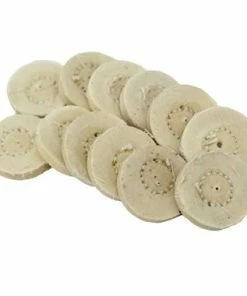 Buffs Finex Miniature Muslin Diameter 7/8 Inch Ply 16 Stitching 1 Row Pack Of 12