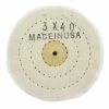 Fine Weave Muslin Buff 3 Inch 40 Ply Stitched Jewelry Buff