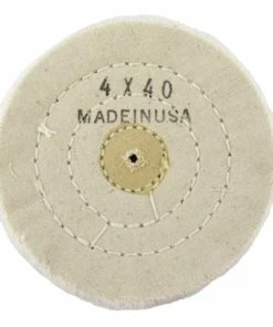 Cheap Watch Bands Store 32 Coarse Weave Muslin Buff 4 Inch 40 Ply Stitched Jewelry Buff