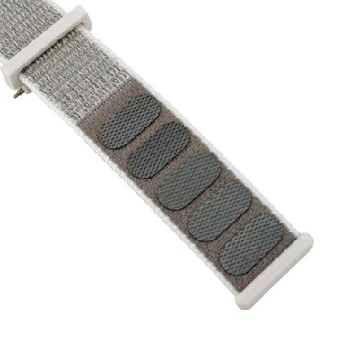 Grey With White Edging Nylon Velcro Style 22mm Sport Watch Band Quick Release Spring Bar Made To Fit Samsung Smart Watch 3 Grey With White Edging Nylon Velcro Style 22mm Sport Watch Band Quick Release Spring Bar Made To Fit Samsung Smart Watch - Image 3