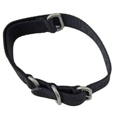 22mm Hadley Roma Nylon Watch Strap Black 11 11/16 Inch Length 3 22mm Hadley Roma Nylon Watch Strap Black 11 11/16 Inch Length - Image 3