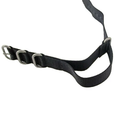 22mm Hadley Roma Nylon Watch Strap Black 11 11/16 Inch Length 4 22mm Hadley Roma Nylon Watch Strap Black 11 11/16 Inch Length - Image 4