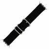 Black Nylon Watch Band Made To Fit 42mm Apple® Watch