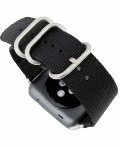 Black Nylon Watch Band Made To Fit 42mm Apple® Watch 11 Black Nylon Watch Band Made To Fit 42mm Apple® Watch -Cheap Watch Bands Store nylon apple watchband 5021 42photo6 03565.1659986019