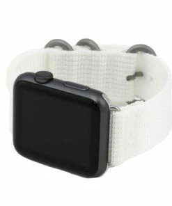White Nylon Watch Band Made To Fit 42mm Apple® Watch 10 White Nylon Watch Band Made To Fit 42mm Apple® Watch -Cheap Watch Bands Store nylon apple watchband 5029 42photo5 84890.1659986019