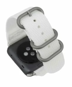 White Nylon Watch Band Made To Fit 42mm Apple® Watch 11 White Nylon Watch Band Made To Fit 42mm Apple® Watch -Cheap Watch Bands Store nylon apple watchband 5029 42photo6 92886.1659986019