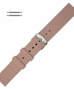 Pink Silicone Watch Band 14mm Rubber Strap 7 1/4 Inch Length