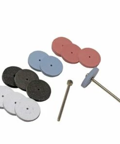 Silicon Carbide Polishing Wheels 7/8 Inch Sqare Edge 14 Piece Set