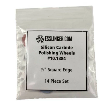 Silicon Carbide Polishing Wheels 7/8 Inch Sqare Edge 14 Piece Set 4 Silicon Carbide Polishing Wheels 7/8 Inch Sqare Edge 14 Piece Set - Image 4