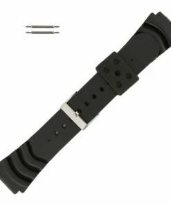 Hadley Roma PVC Watch Band 20mm Sport Watch Band Fits Seiko 8 1/4 Inch Length