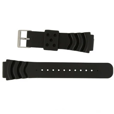 Hadley Roma PVC Watch Band 20mm Sport Watch Band Fits Seiko 8 1/4 Inch Length 2 Hadley Roma PVC Watch Band 20mm Sport Watch Band Fits Seiko 8 1/4 Inch Length - Image 2