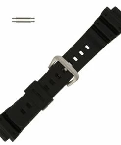 Hadley Roma PVC Watch Band 16mm Sport Watch Band Fits Casio G Shock 7 1/2 Inch Length