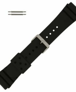Hadley Roma Watch Band 24mm PU Sport Watch Band Fits Pro Diver 8 1/4 Inch Length
