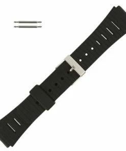 Hadley Roma PVC Watch Band 18mm Sport Watch Band Fits Casio & Timex 6 3/4 Inch Length