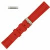 Silicone Watch Band 22mm Red Sport Watch Band Rubber Jelly 7 11/16 Inch Length