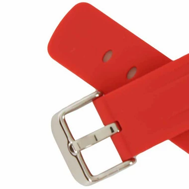 Silicone Watch Band 18mm Red Sport Rubber Jelly 7 11/16 Inch Length 4 Silicone Watch Band 18mm Red Sport Rubber Jelly 7 11/16 Inch Length - Image 4