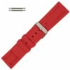 Silicone Watch Band 26mm Red Sport Watch Band Rubber Jelly 7 11/16 Inch Length