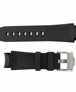 Black With Red Stripe Silicone 20MM Made To Fit Rolex® Curved End Watch Band 7 Inch Length -Cheap Watch Bands Store red silicone watch band photo3 37684.1659442759