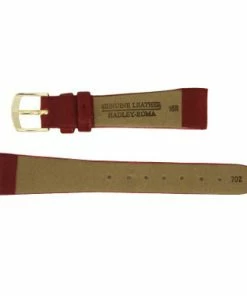 Hadley Roma 18mm Leather Watch Band Red Smooth Calf 6 1/2 Inch Length -Cheap Watch Bands Store red leather watchband 118 16photo3 13530.1659442656