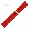 Silicone Watch Band Red 24mm Sport Rubber Watch Band 7 7/8 Inch Length