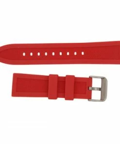 Silicone Watch Band Red 24mm Sport Rubber Watch Band 7 7/8 Inch Length -Cheap Watch Bands Store red silicone watchband 2096 22photo3 03939.1659986019