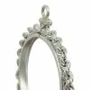 Coin Bezel Nickel Sterling Silver Rope Edge Coin Frame Pendant