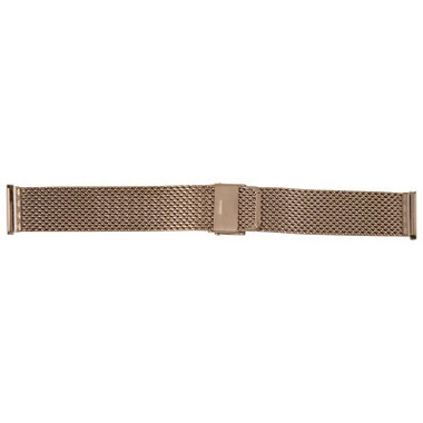 Rose Gold Tone 22mm Mesh Metal Watch Band 7 Inch Length 2 Rose Gold Tone 22mm Mesh Metal Watch Band 7 Inch Length - Image 2