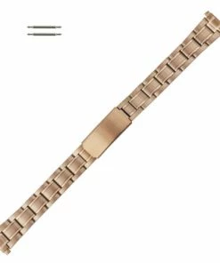 Watch Band 6 7/8 Inch Length Rose Gold Tone Metal Expandable Ends 12 To 16mm