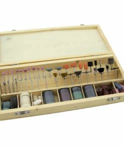 228 Piece Rotary Abrasive Kit In Wooden Case