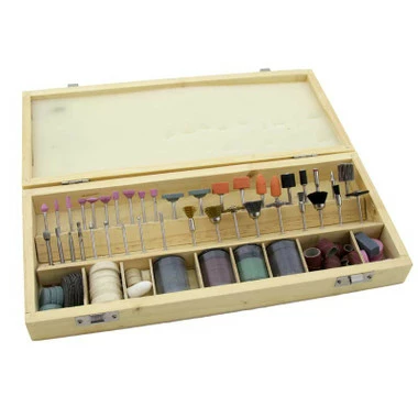 228 Piece Rotary Abrasive Kit In Wooden Case 1 228 Piece Rotary Abrasive Kit In Wooden Case