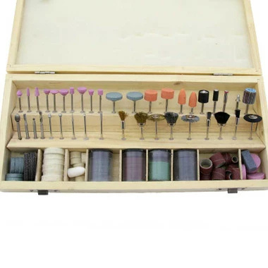 228 Piece Rotary Abrasive Kit In Wooden Case 2 228 Piece Rotary Abrasive Kit In Wooden Case - Image 2