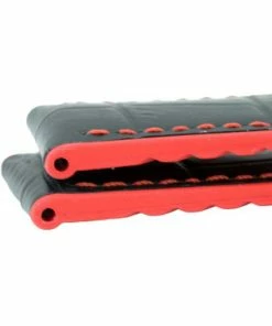 Black Leather 22mm Alligator Grain Stitched With Red Silicone Lining 7 7/8 Inch Length -Cheap Watch Bands Store silicone leather watchband 207 20photo5 67525.1659986022