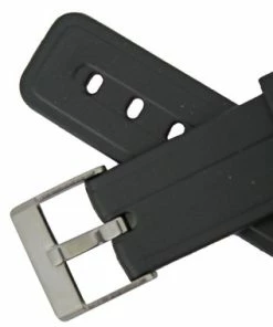 20mm Black Rubber Watch Band 7 2/8 Inch Length -Cheap Watch Bands Store silicone watch band 2063 20photo4 20154.1659442766