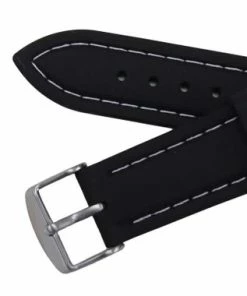 Black 20mm Silicone Watch Band Sport Strap With White Stitching 7 5/8 Inch Length -Cheap Watch Bands Store silicone watch band 2072 20photo4 07153.1659442720