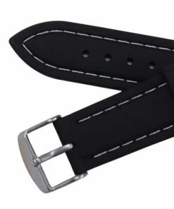 Black 22mm Silicone Watch Band Sport Strap With White Stitching 7 5/8 Inch Length -Cheap Watch Bands Store silicone watch band 2072 20photo4 17796.1659442721