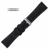 Black 24mm Silicone Watch Band Sport Strap 8 Inch Length