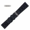 Black 26mm Silicone Watch Band 8 Inch Length