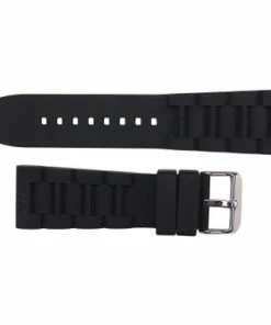 Black 26mm Silicone Watch Band 8 Inch Length -Cheap Watch Bands Store silicone watch band 2090 26photo2 55460.1659442721