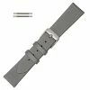 Hadley Roma 18mm Silver Grey Leather Watch Band Satin Finish Calf 6 5/8 Inch Length