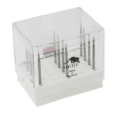 Panther Cone Square Cross Cut Burs Tungsten Steel Set Of 12 2 Panther Cone Square Cross Cut Burs Tungsten Steel Set Of 12 - Image 2